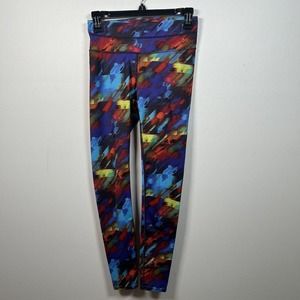 Athleta Colorburst Sonar Running Tight Active Rainbow Pocket Women's Size XS